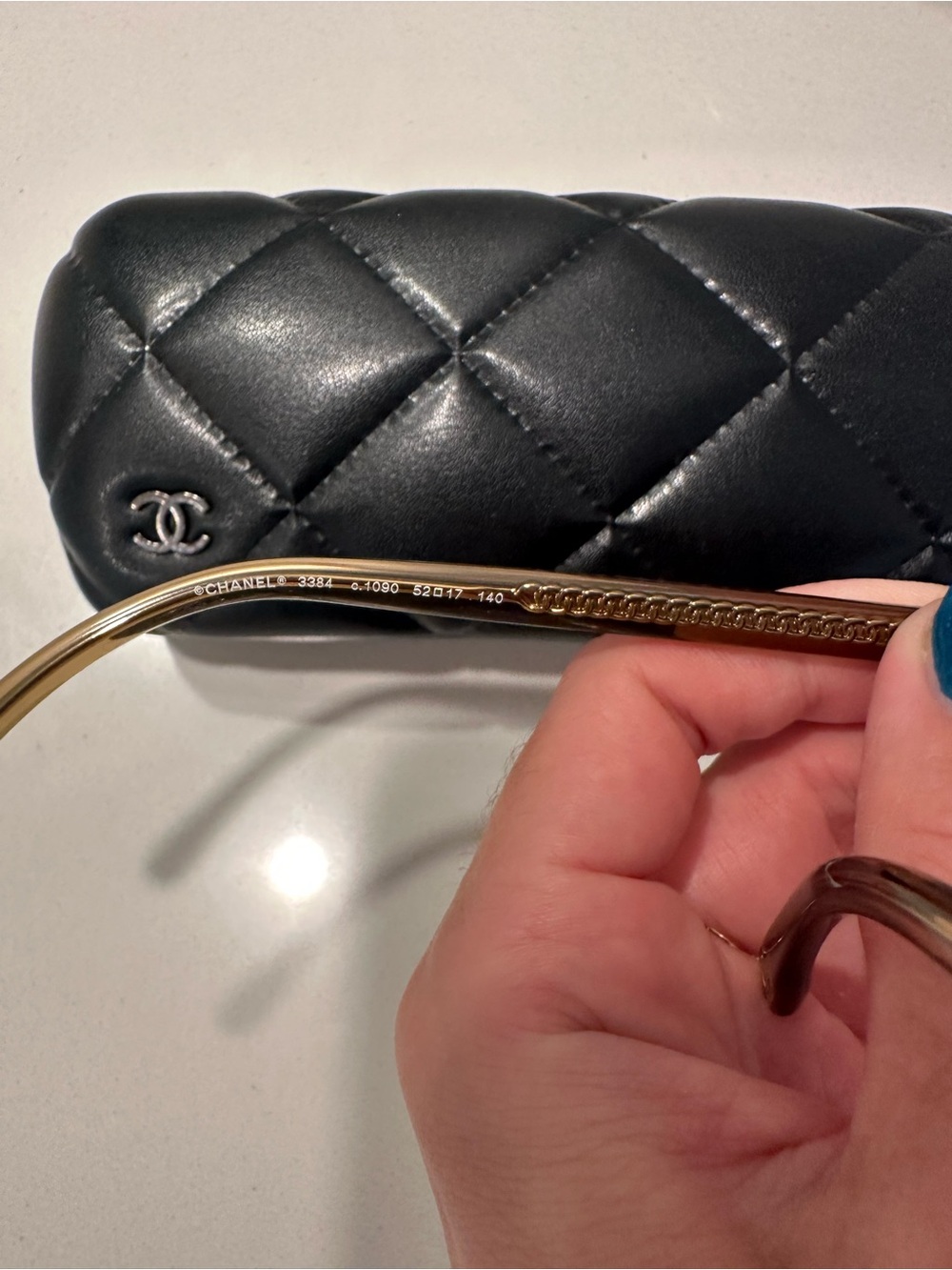 Chanel Women's Clear Brown Cat-Eye Optical Glasses with Quilted Case - Picture 4 of 5